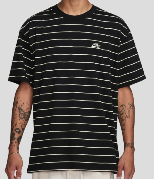 Nike SB - Striped Skate Tee | Black White
