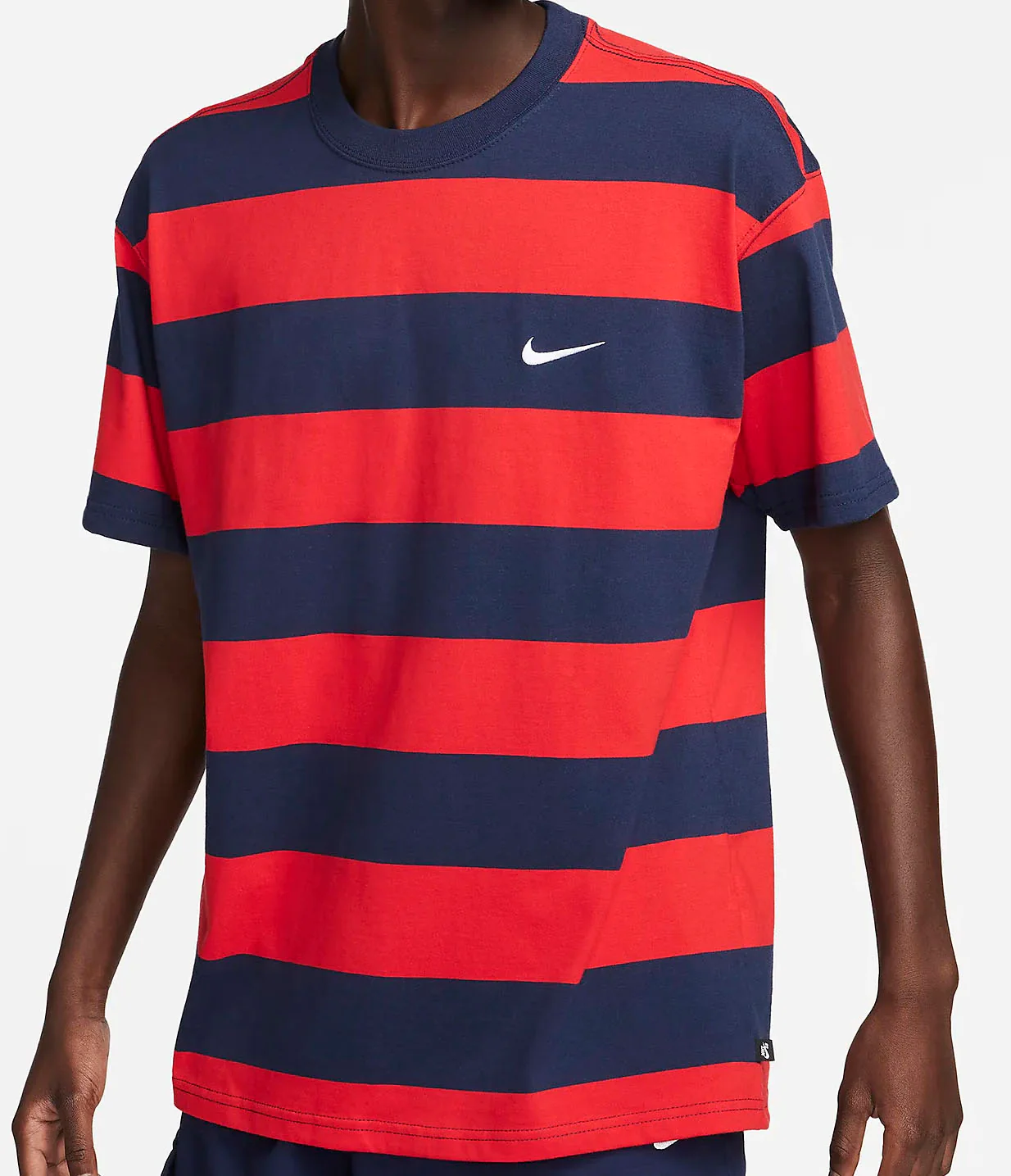 Nike SB - Striped Skate Tee | Red Navy