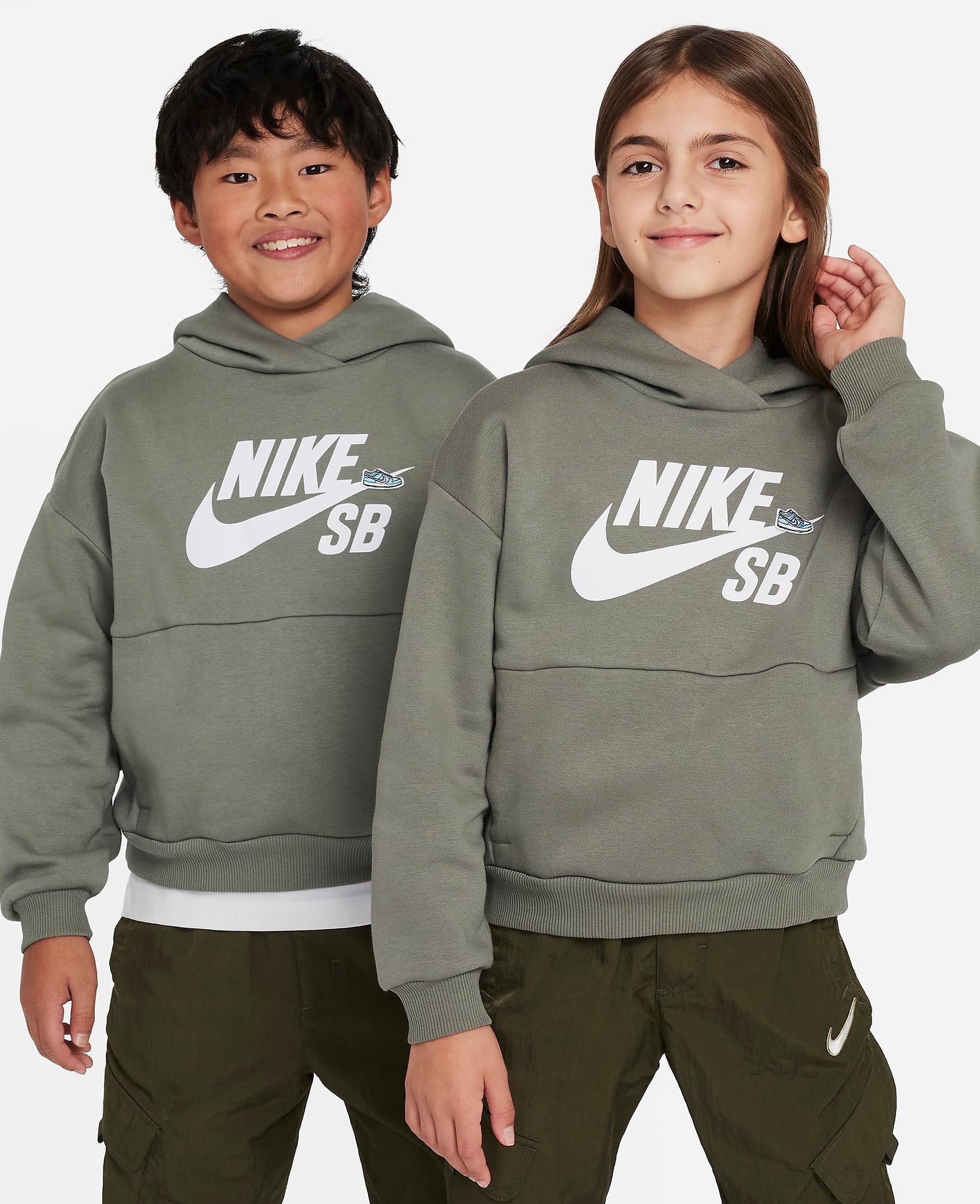 Nike SB - Youth SB Icon EasyOn Hoodie | Dark Stucco