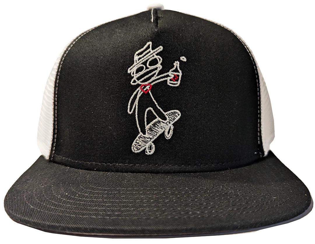Plus - Drinkin' Buddy Trucker Hat | Black White - Image 2