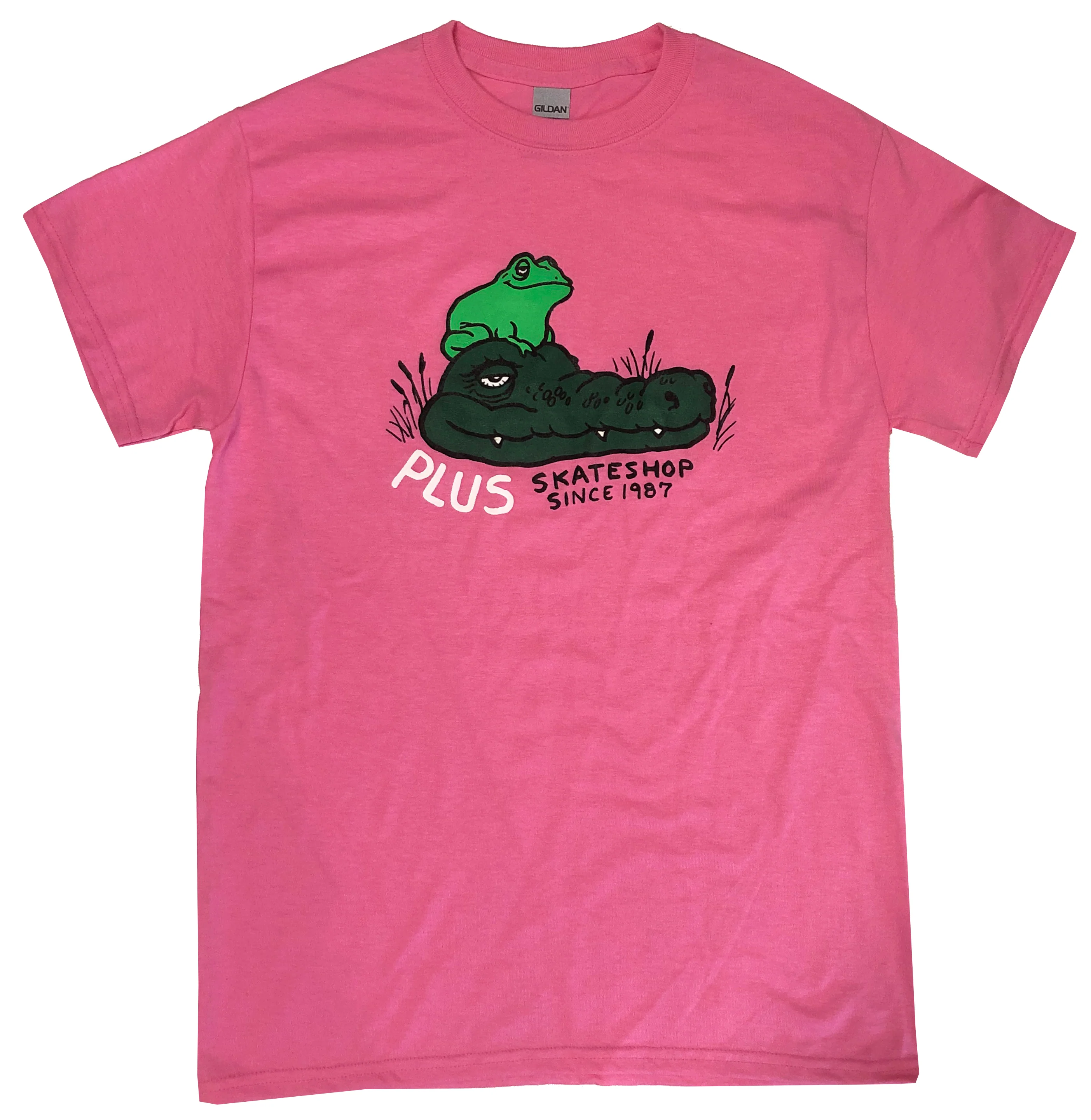 Plus x SSD - Todd Francis Sketchy Skate Shop Tee | Pink
