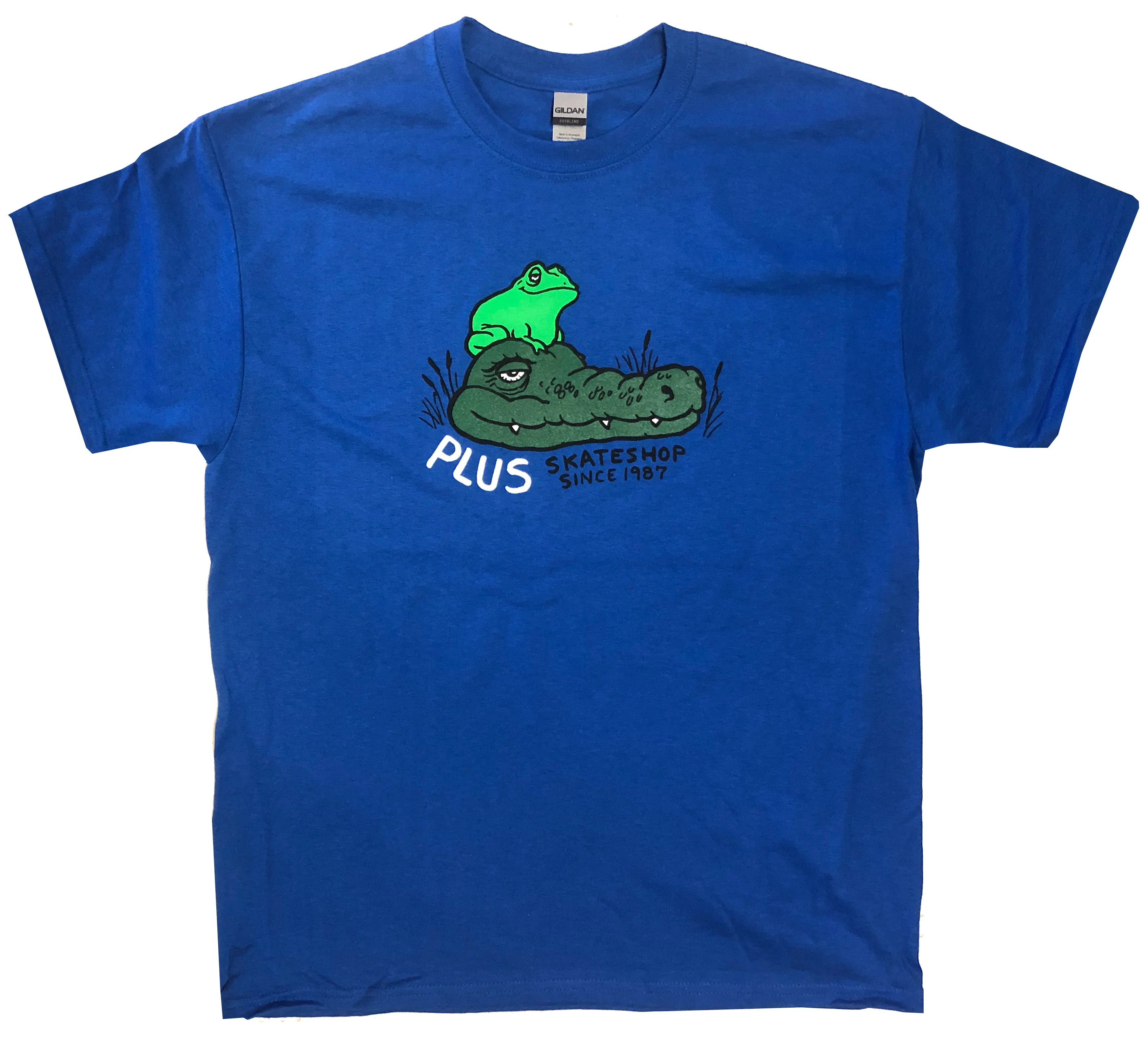 Plus x SSD - Todd Francis Sketchy Skate Shop Tee | Royal