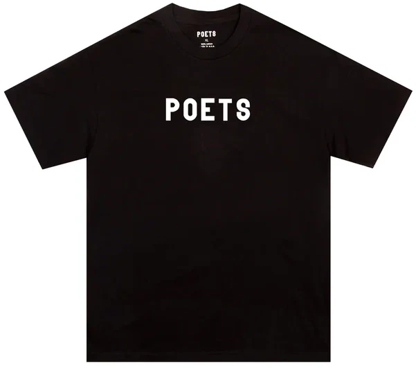 Poets - OG Poets Flocked Tee | Black