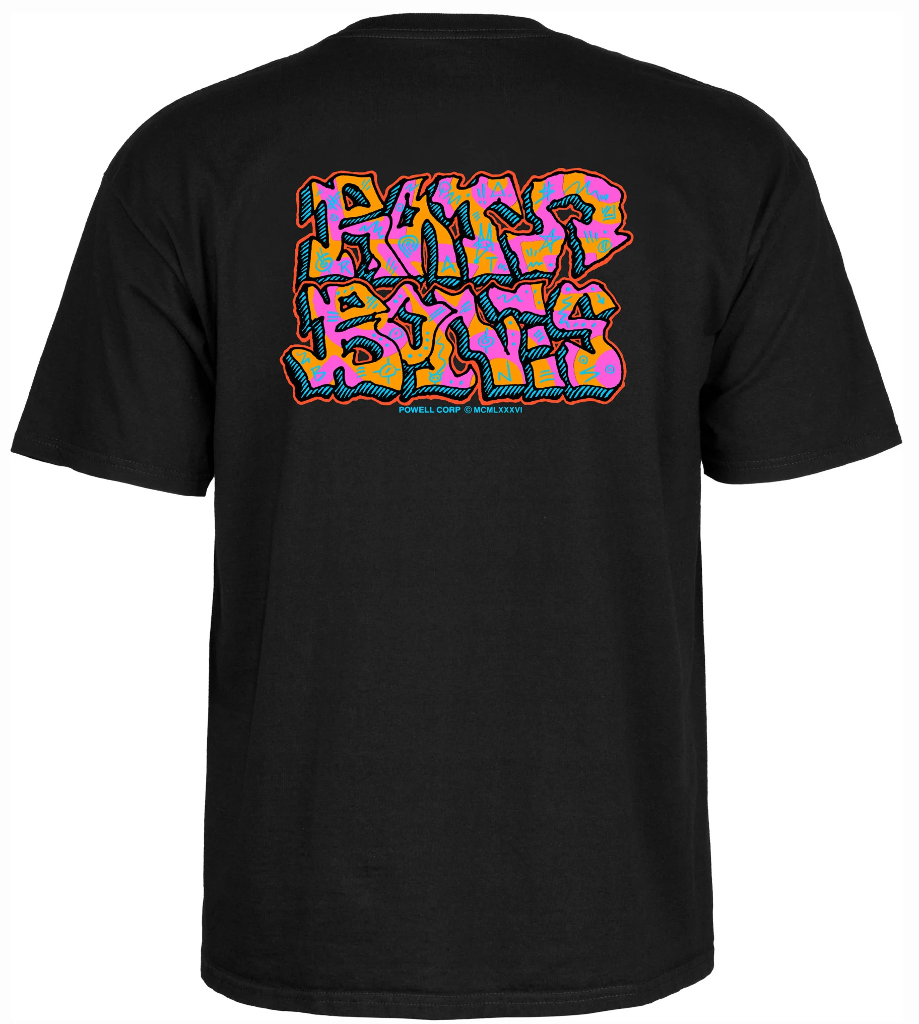 Powell Peralta - Rat Bones Graffiti Tee | Black - Image 2