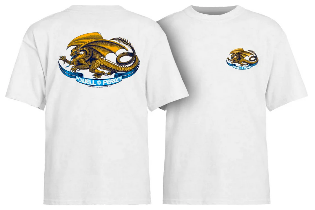 Powell Peralta - Youth Oval Dragon Tee | White - Image 2