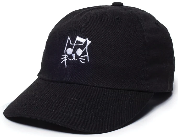 Quiet Life - Music Cat Dad Hat | Black