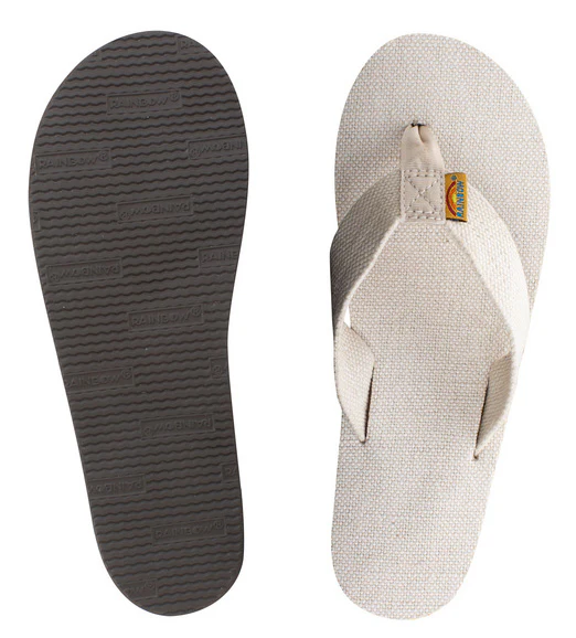 Rainbow - Women's Single Layer Hemp Sandals | Natural