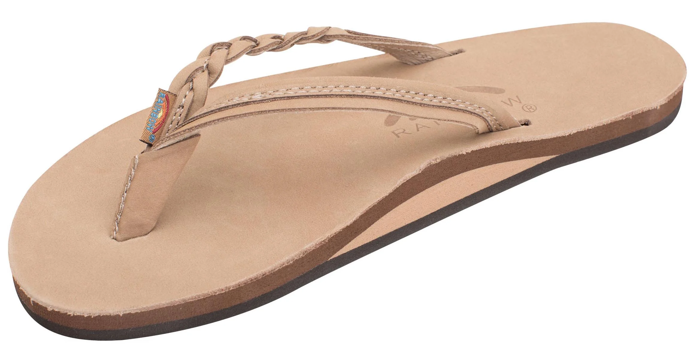 Rainbow - Women's Single Layer Leather Sandals | Sierra (Narrow Braid) - Image 2