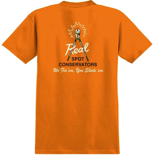Real - Spot Conservators Tee | Orange