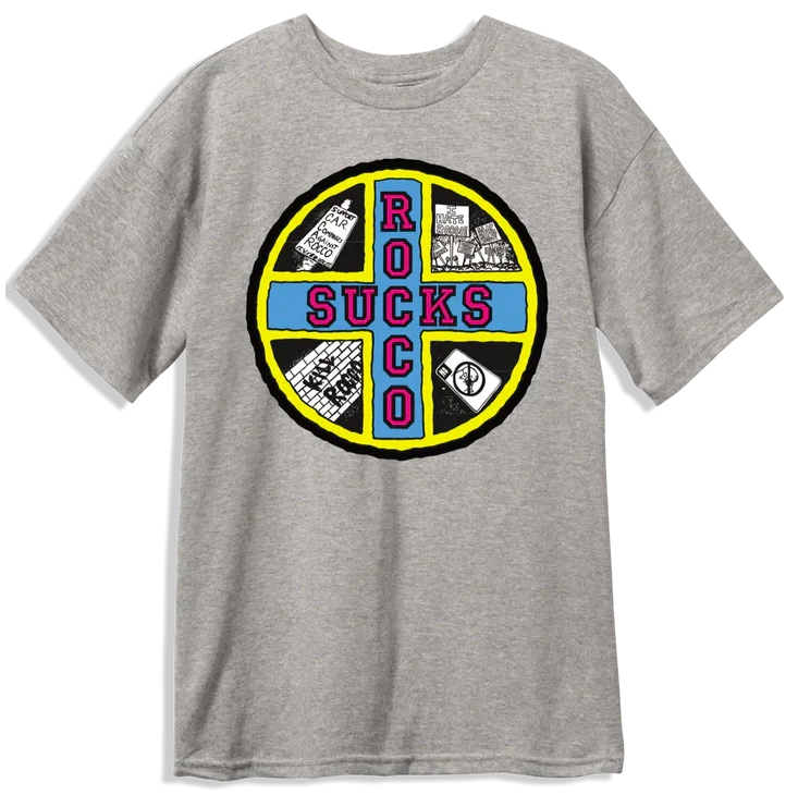Rocco Sucks Tee | Sport Grey
