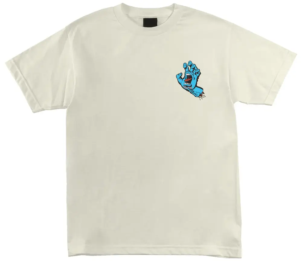 Santa Cruz - Screaming Hand Tee | Cream