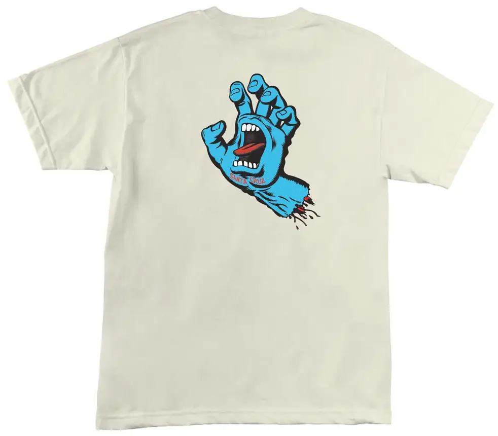 Santa Cruz - Screaming Hand Tee | Cream - Image 2