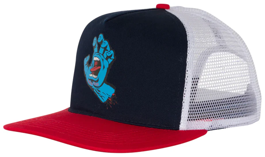 Santa Cruz - Screaming Hand Trucker Hat | Navy White Red