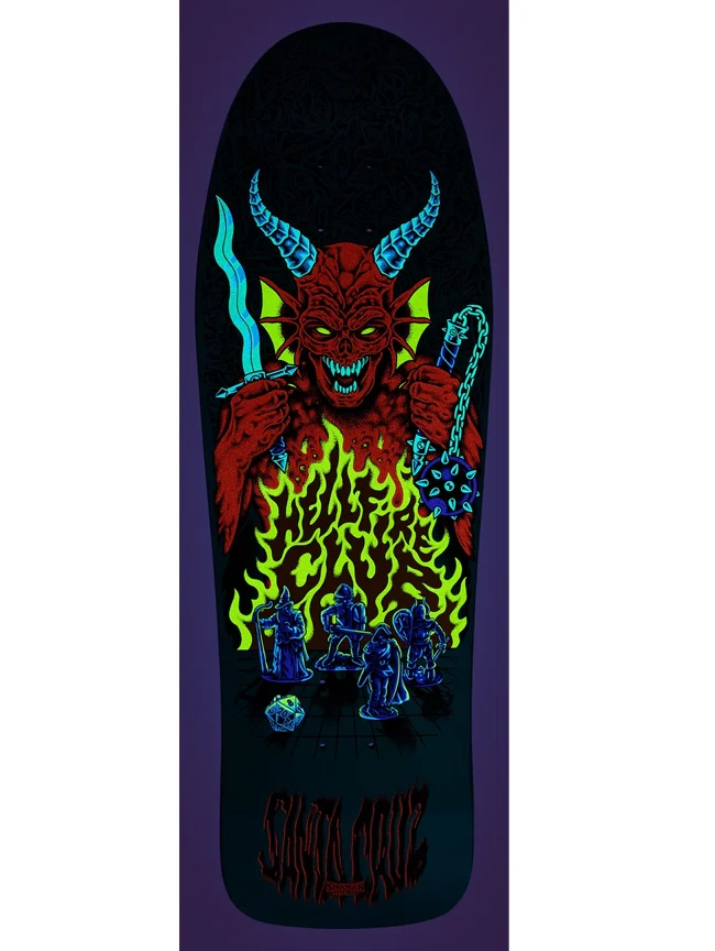 Santa Cruz x Stranger Things - Knox Hellfire Pit 10.07" Deck - Image 3