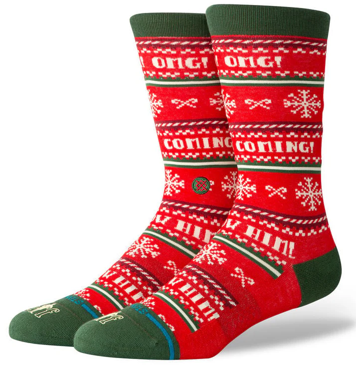 Stance - Elf 'I Know Him' Socks | Red