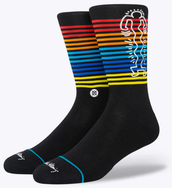 Stance - Keith Haring 'Wiggles' Socks | Black