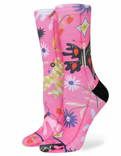 Stance - Strawberry Patch Crew Socks | Pink
