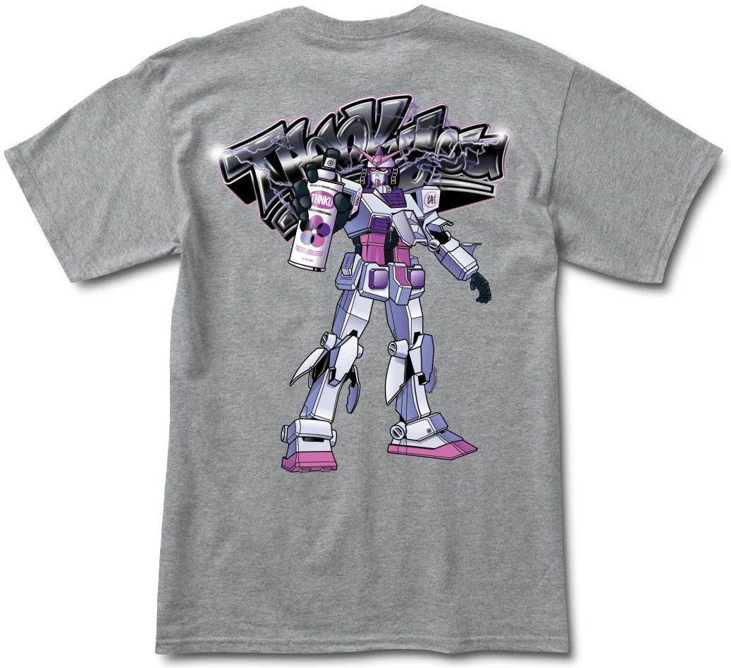 Thank You - Gundam Tee | Heather Grey - Image 2