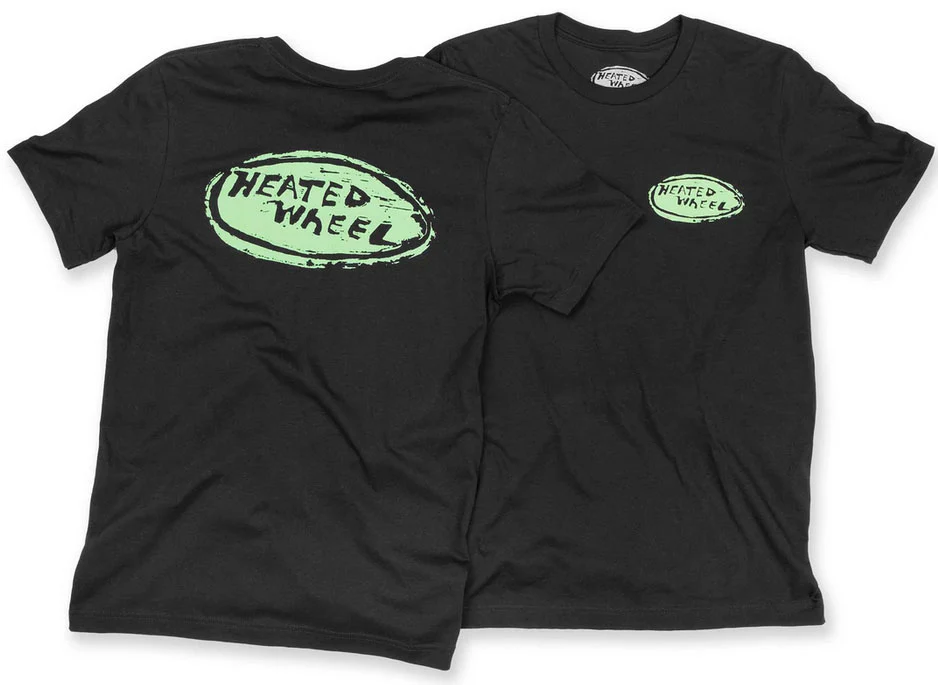 The Heated Wheel - Oval Premium Tee | Black