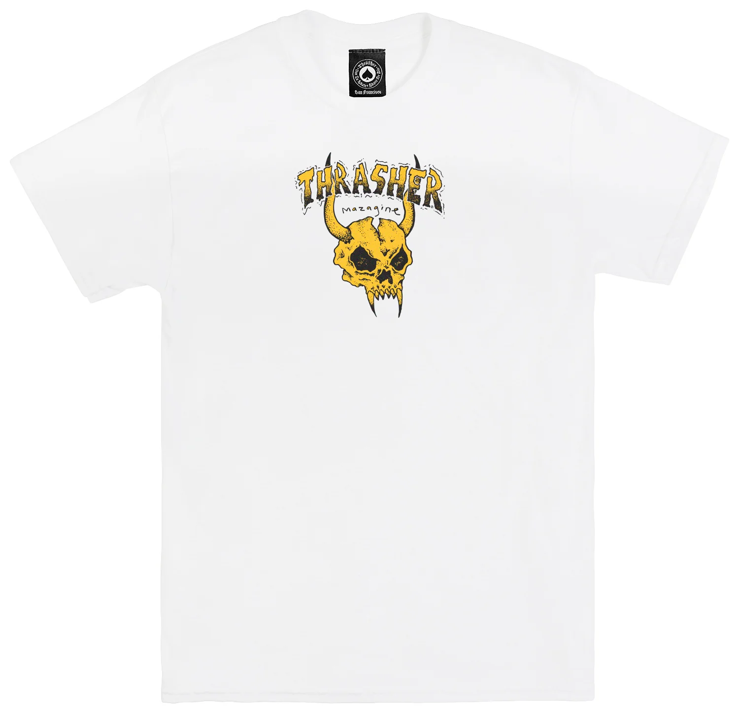 Thrasher - Barbarian Tee | White