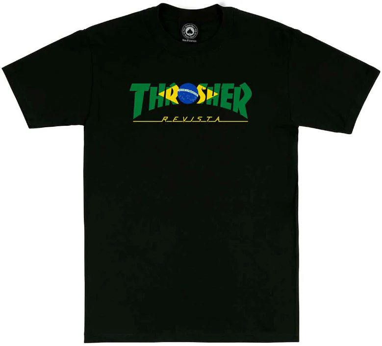 Thrasher - Brazil Revista Tee | Black