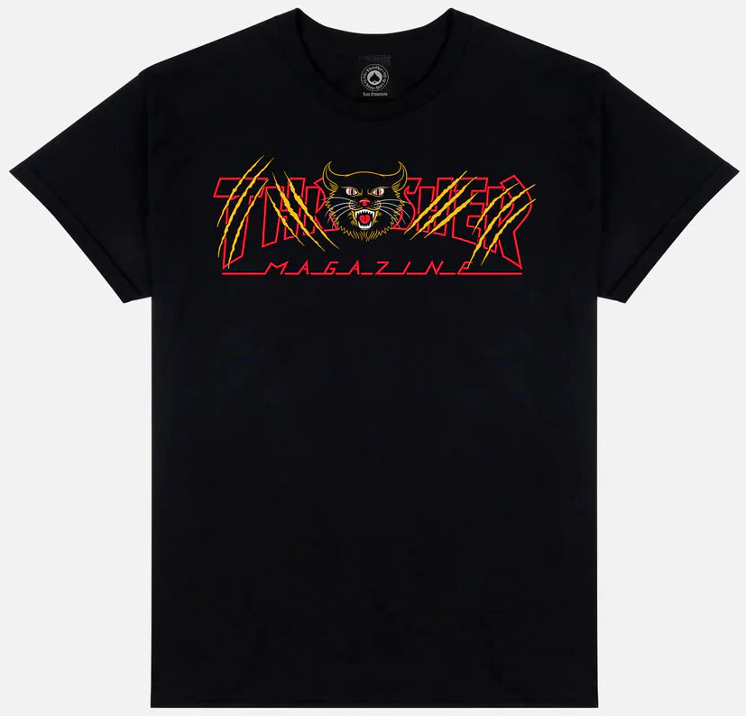 Thrasher - Gato Tee | Black