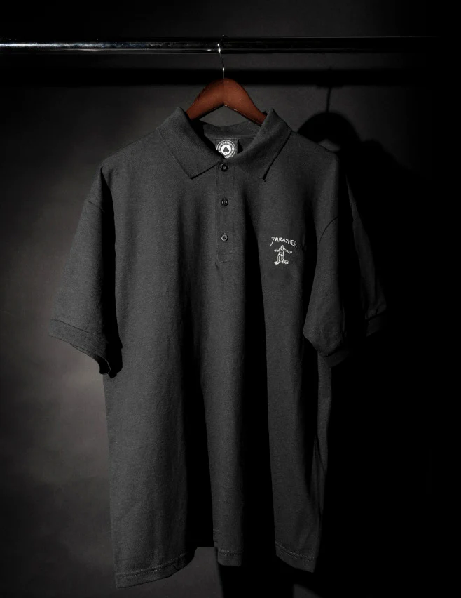 Thrasher - Little Gonz S/S Polo | Black - Image 2