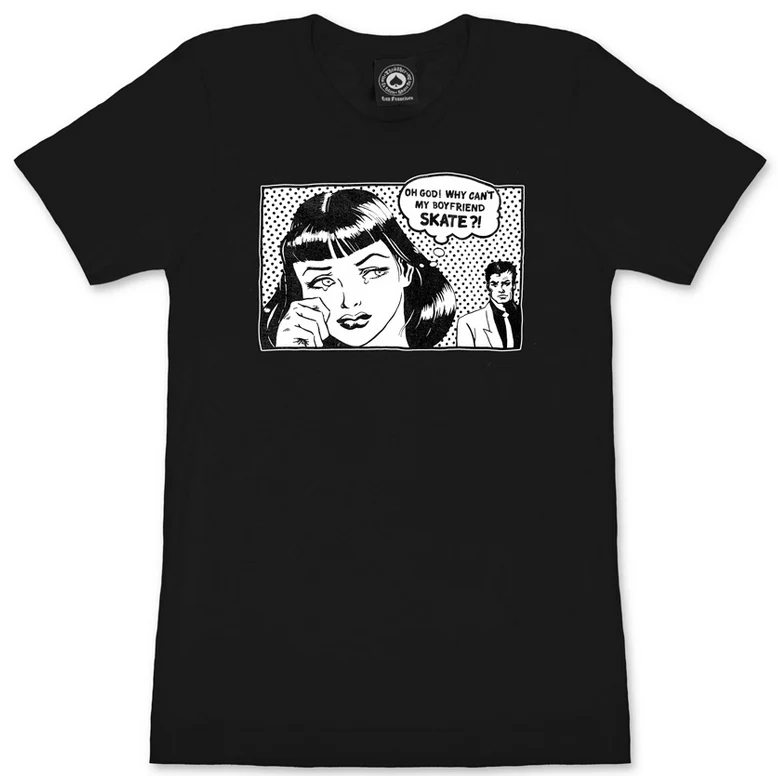 Thrasher - Womens Boyfriend Tee | Black