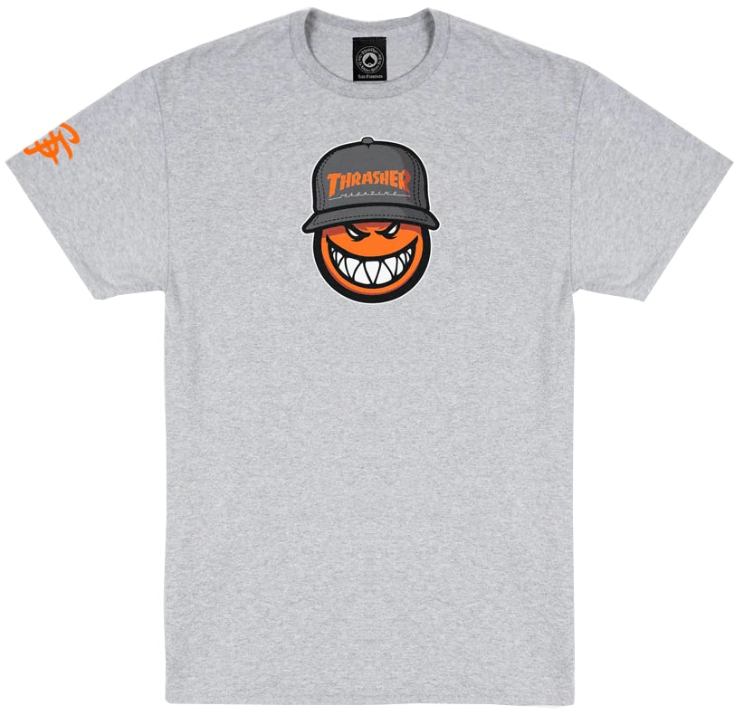 Thrasher x Spitfire - SF Loc Tee | Sport Grey