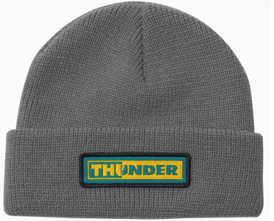 Thunder - Bolts Patch Beanie | Grey