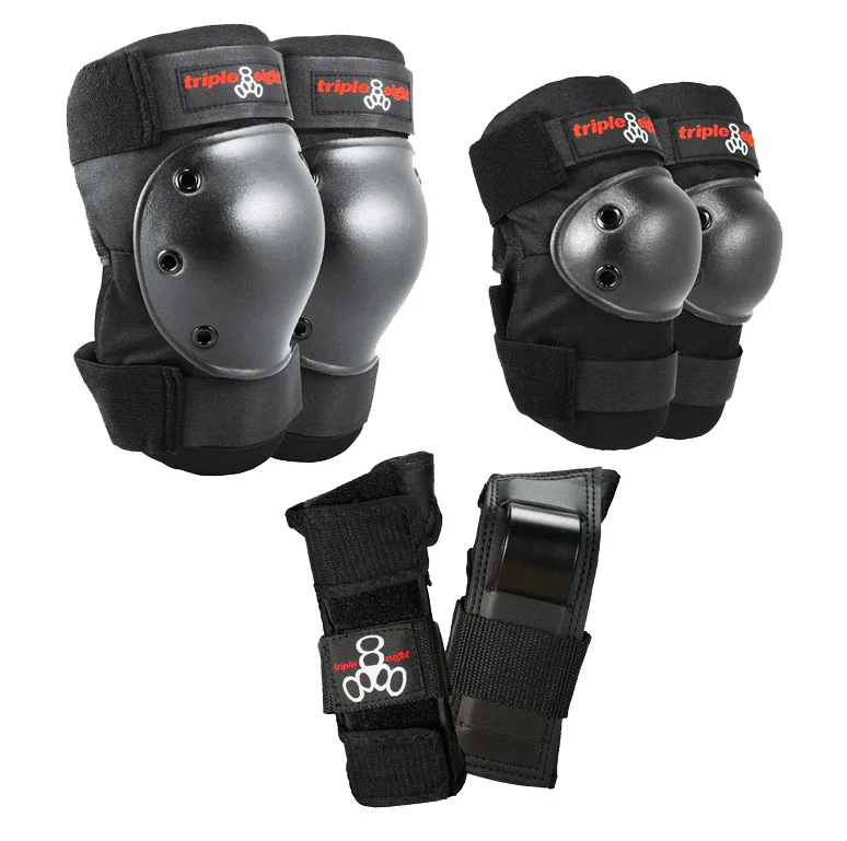 Triple Eight - Junior Saver 3-Pack Pad Set | Black