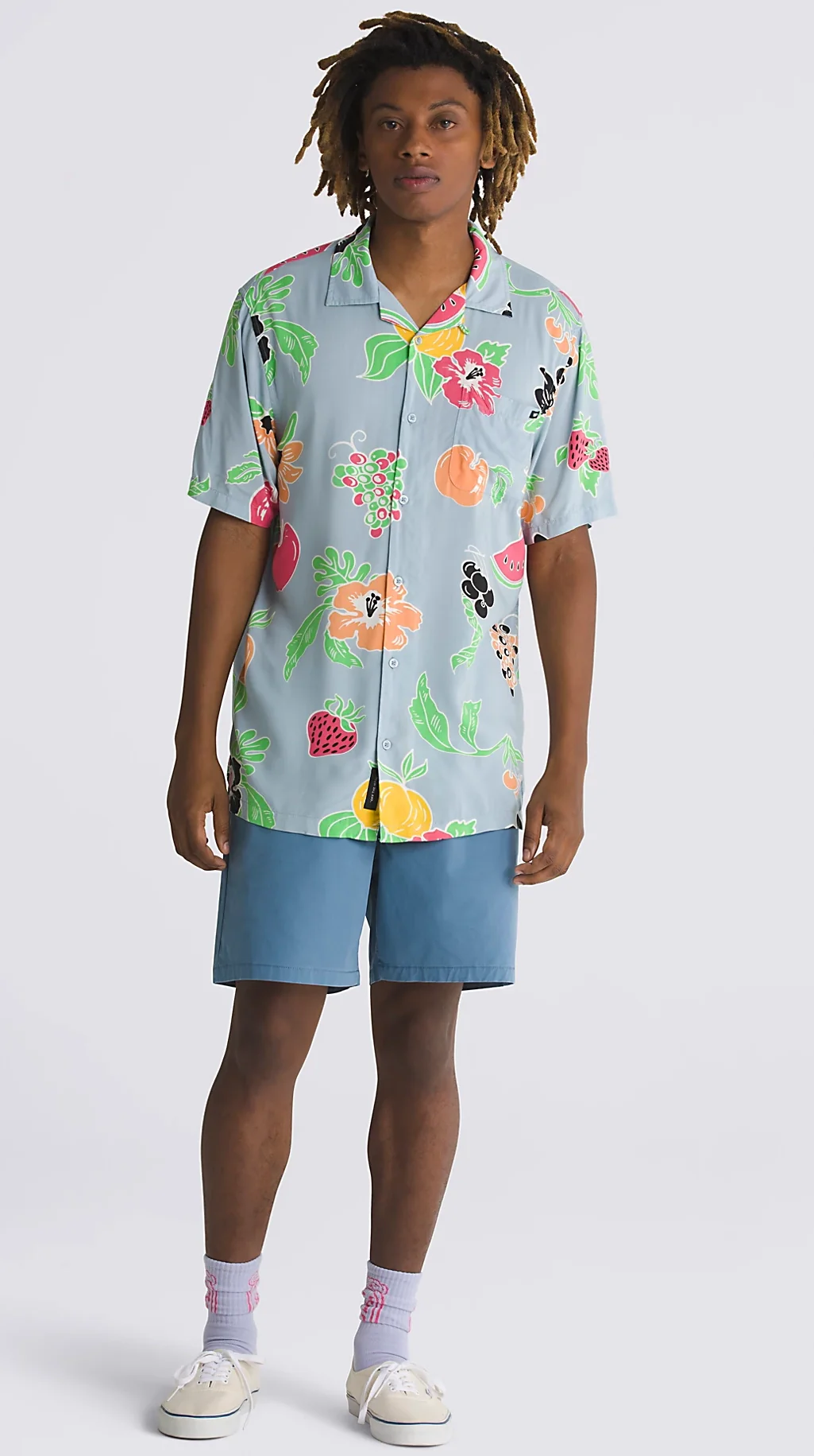 Vans - Calmosa Woven S/S Shirt | Dusty Blue - Image 3