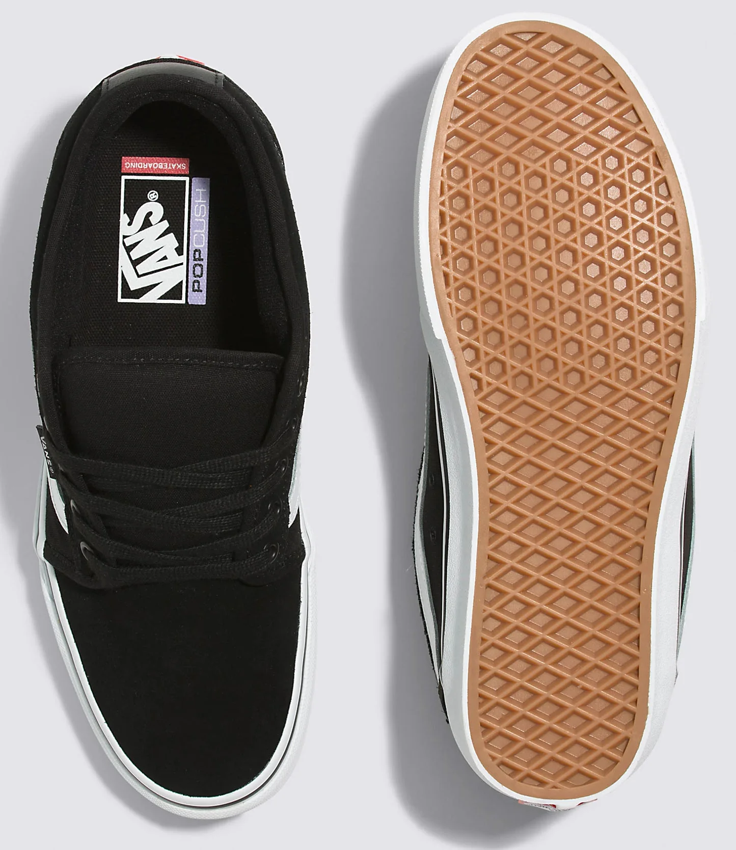 Vans - Chukka Low Sidestripe Shoes | Black White - Image 3