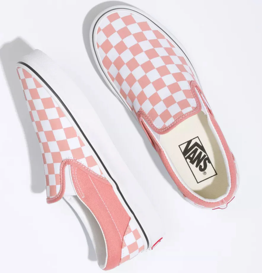 Vans - Classic Slip-On Shoes | Rosette White (Checkerboard) - Image 2