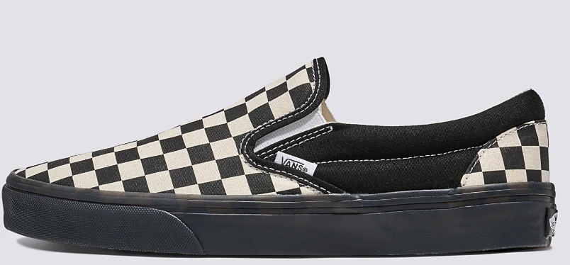 Vans - Classic Slip-On Shoes | White Black Black (Checkerboard) - Image 2