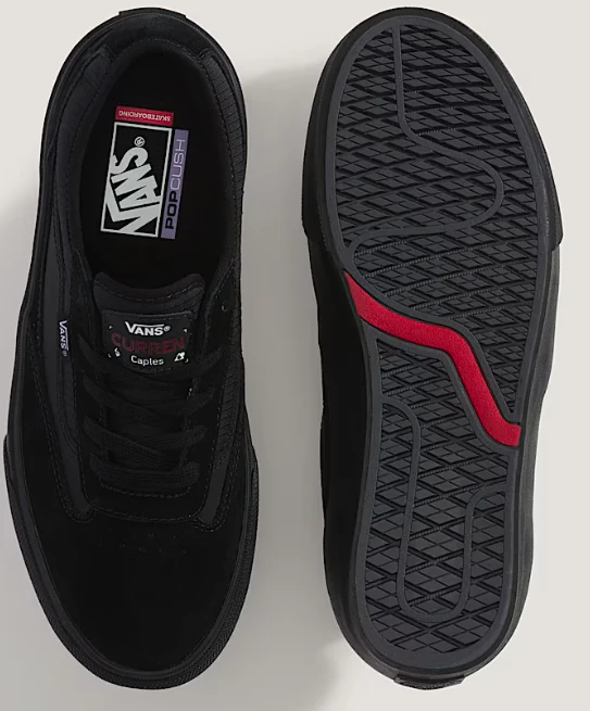 Vans - Curren Caples Shoes | Black Black (Suede) - Image 4