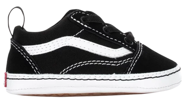 Vans - Infant Old Skool Crib Shoes | Black White