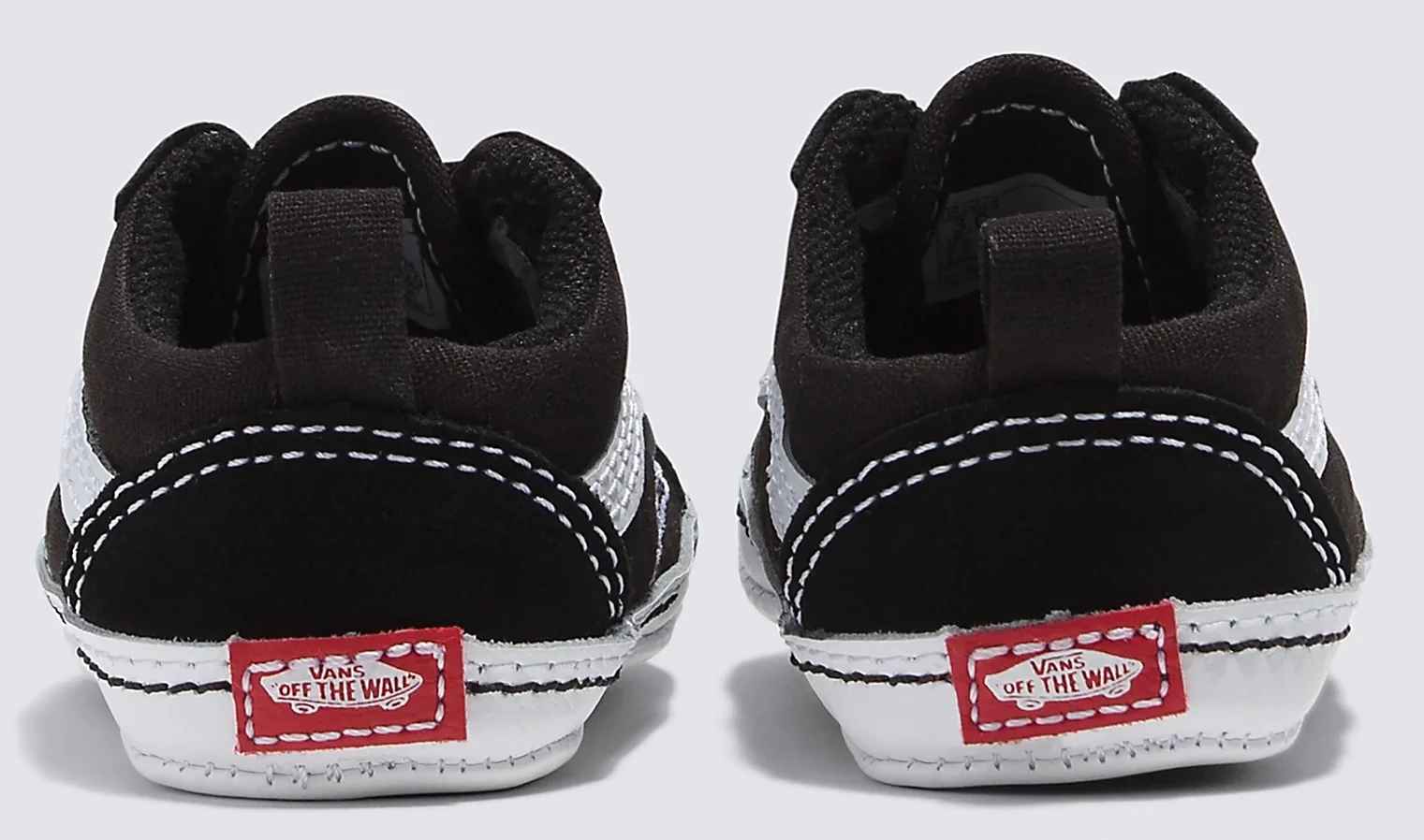 Vans - Infant Old Skool Crib Shoes | Black White - Image 4