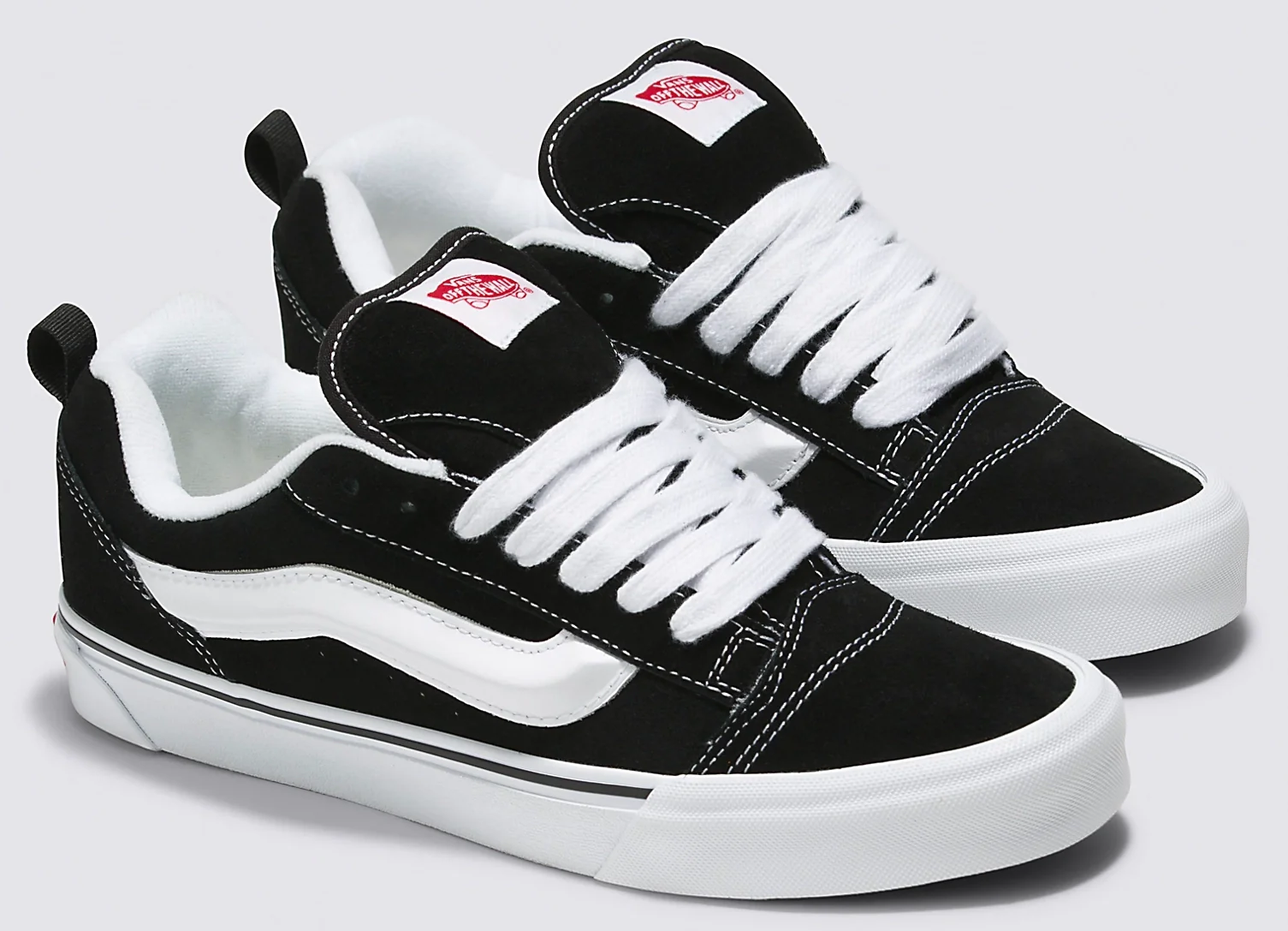 Vans - Knu Skool Shoes | Black White - Image 3