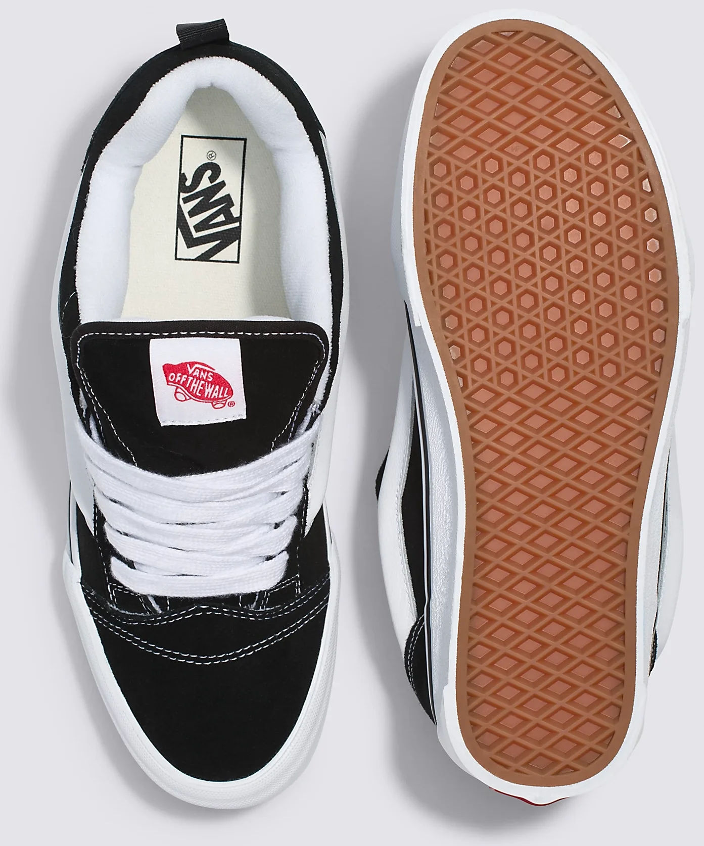 Vans - Knu Skool Shoes | Black White - Image 4