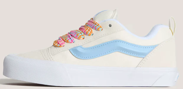 Vans - Knu Skool Shoes | Beige Blue (Oversized Lace) - Image 2