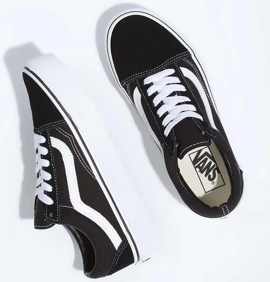 Vans - Old Skool Platform Shoes | Black - Image 3