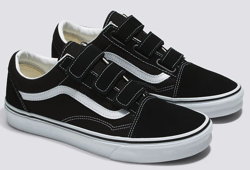 Vans - Old Skool V Shoes | Black White - Image 4