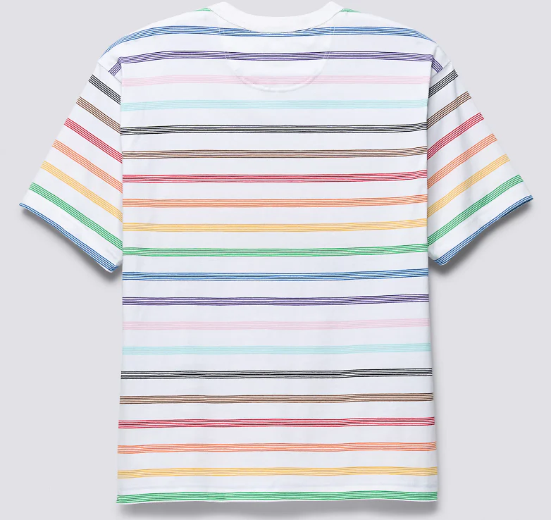 Vans - 2023 Pride Stripe Knit Pocket Tee | White - Image 2