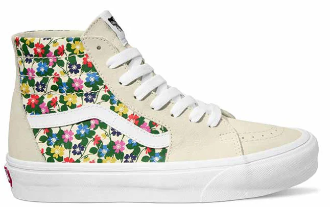 Vans - Sk8-Hi Tapered Shoes | White (Floral)