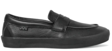 Vans - Skate Loafer Shoes | Black Black (Leather)
