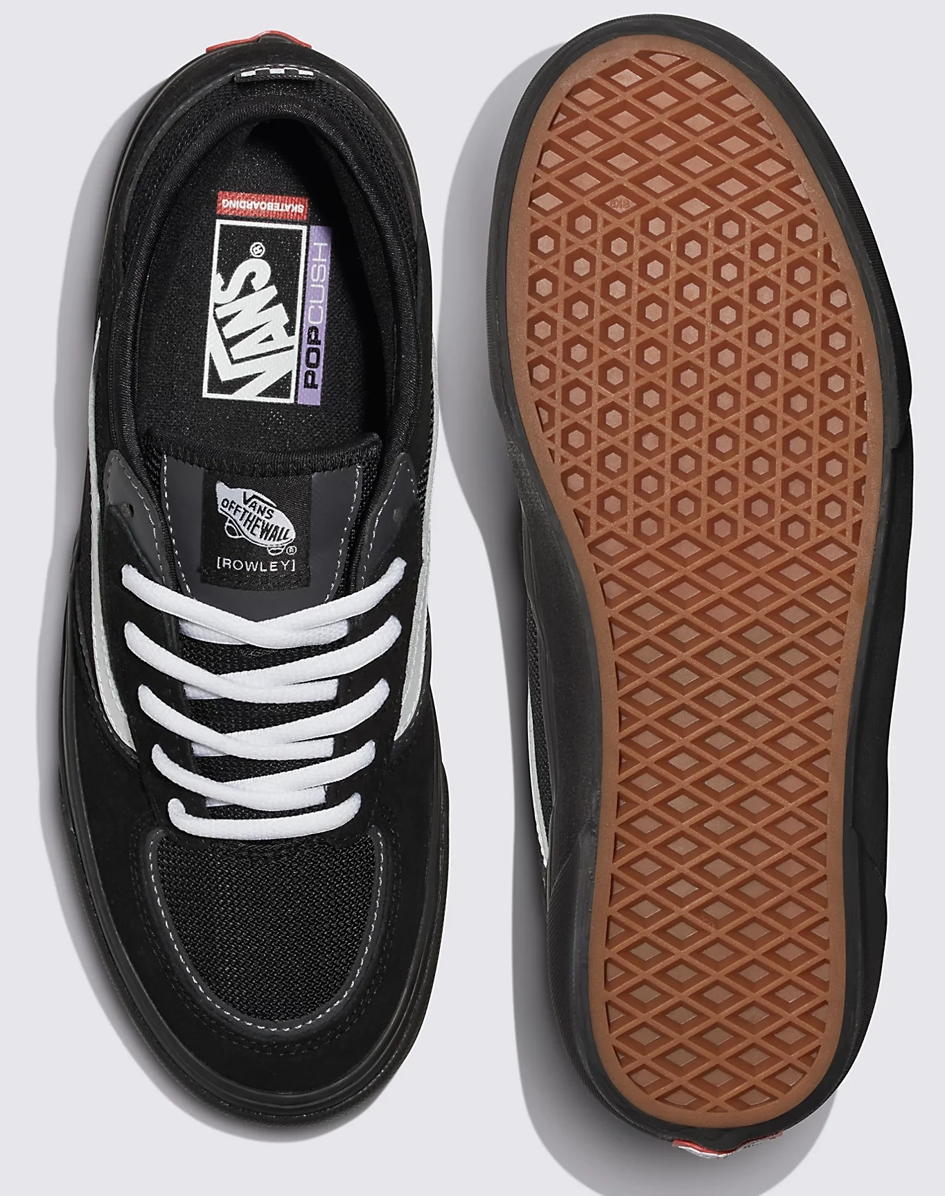 Vans - Skate Rowley Shoes | Black White Black - Image 4