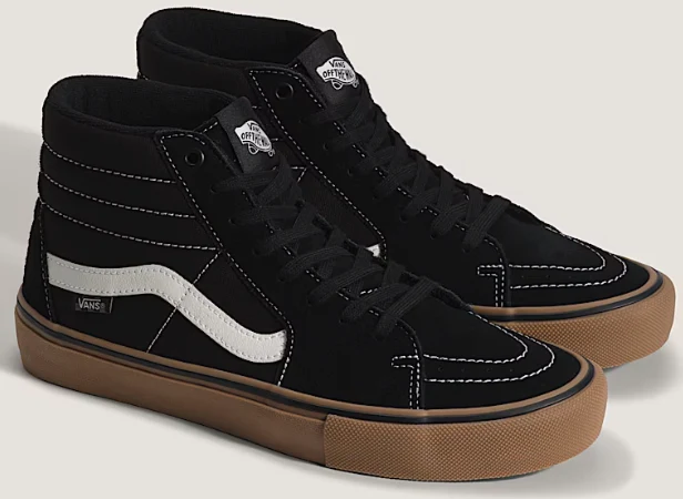 Vans - Skate Sk8-Hi Shoes | Black Gum - Image 2