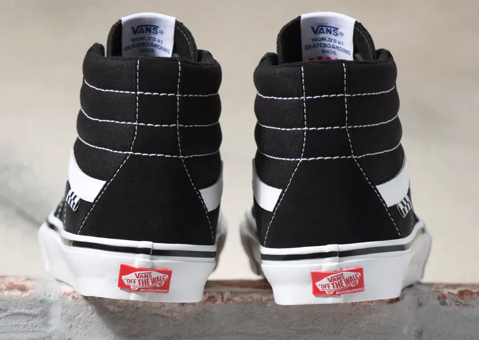 Vans - Skate Sk8-Hi Shoes | Black White - Image 4
