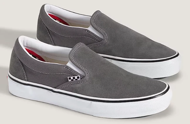 Vans - Skate Slip-On Shoes | Pewter White - Image 3